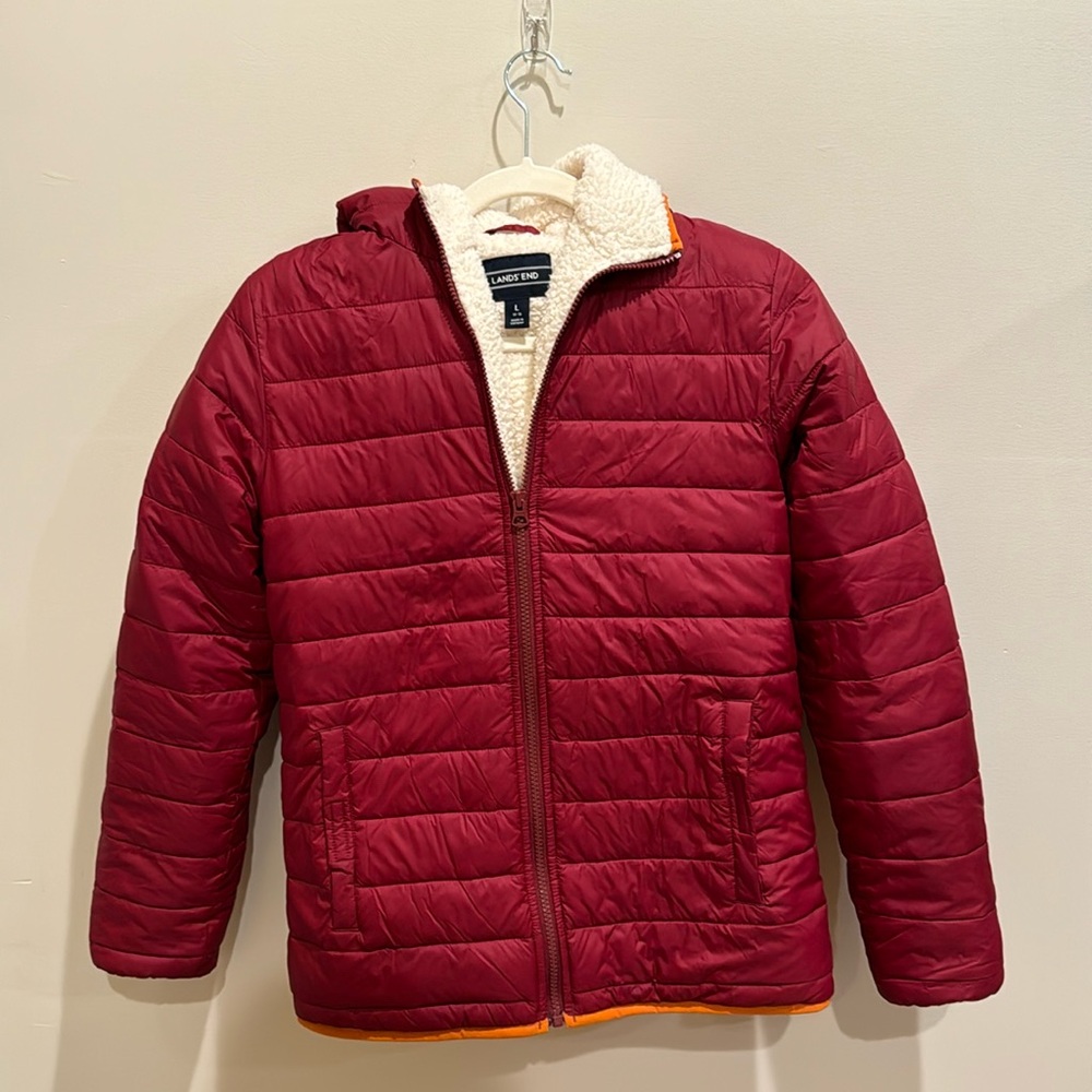 Lands’ End Fleece Lined Youth Coat